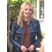 Once Upon A Time Emma Swan Blue Leather Jacket Once Upon A Time Emma Swan Blue Leather Jacket